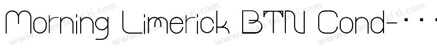 Morning Limerick BTN Cond字体转换